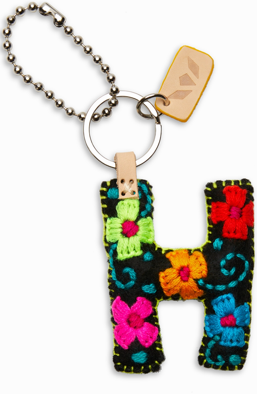 Consuela | Black Felt Initial Letter Charms