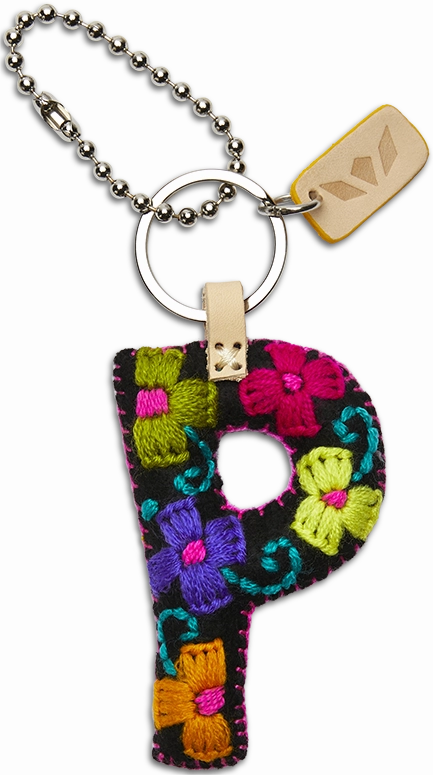 Consuela | Black Felt Initial Letter Charms