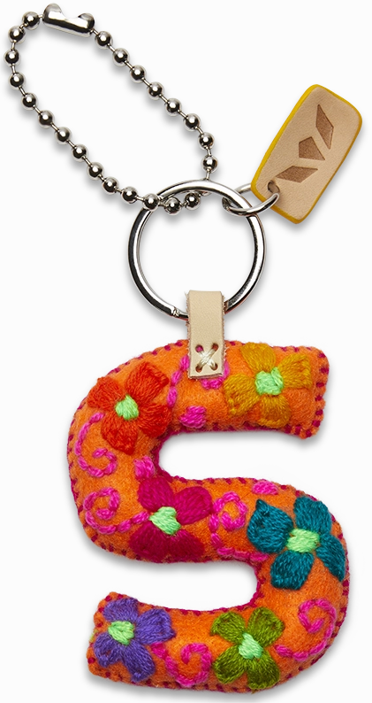 Consuela | Orange Felt Initial Letter Charms