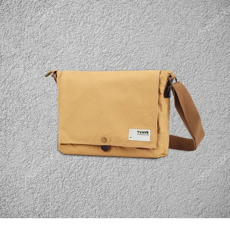 Cool Canvas Mens Side Bag 11'' Black Shoulder Bag College Bag Blue Messenger Bag for Men