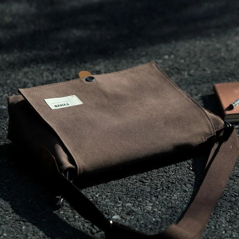 Cool Canvas Mens Student Shoulder Bag Side Bag Messenger Bag for Men