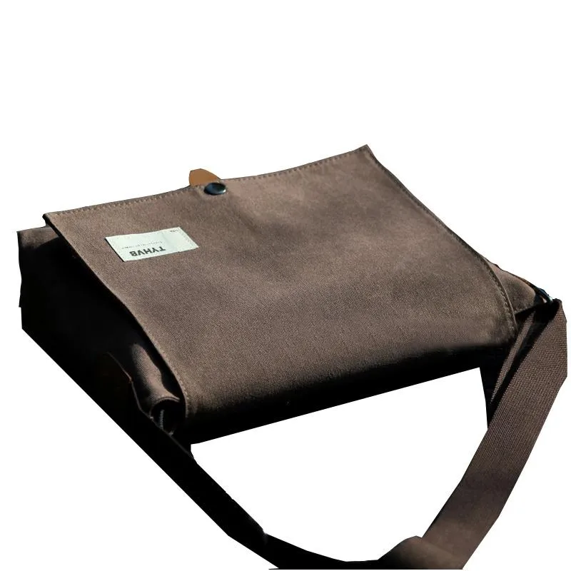 Cool Canvas Mens Student Shoulder Bag Side Bag Messenger Bag for Men