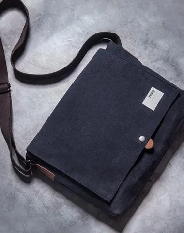 Cool Canvas Mens Student Shoulder Bag Side Bag Messenger Bag for Men
