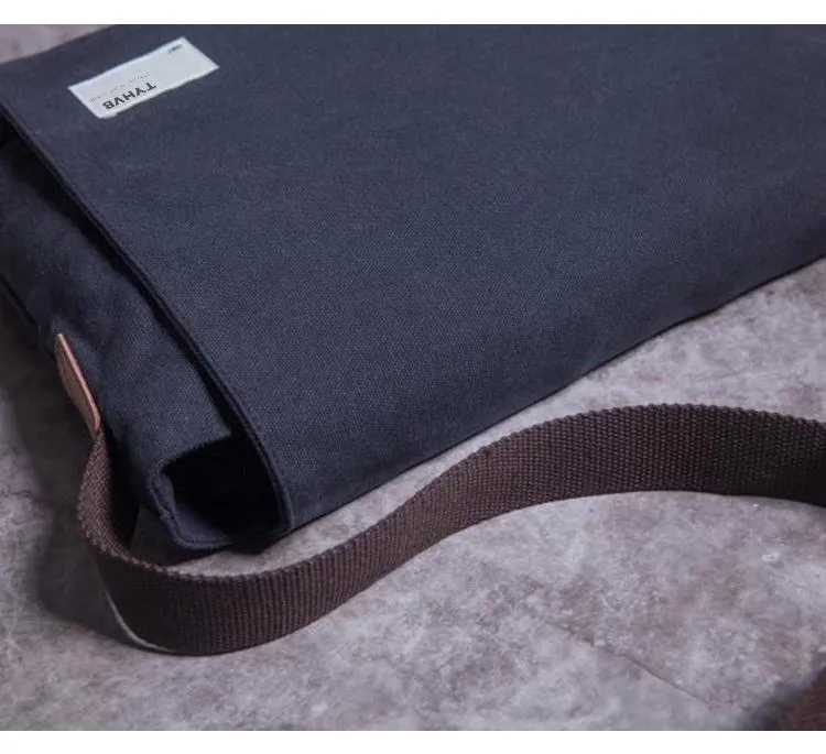 Cool Canvas Mens Student Shoulder Bag Side Bag Messenger Bag for Men