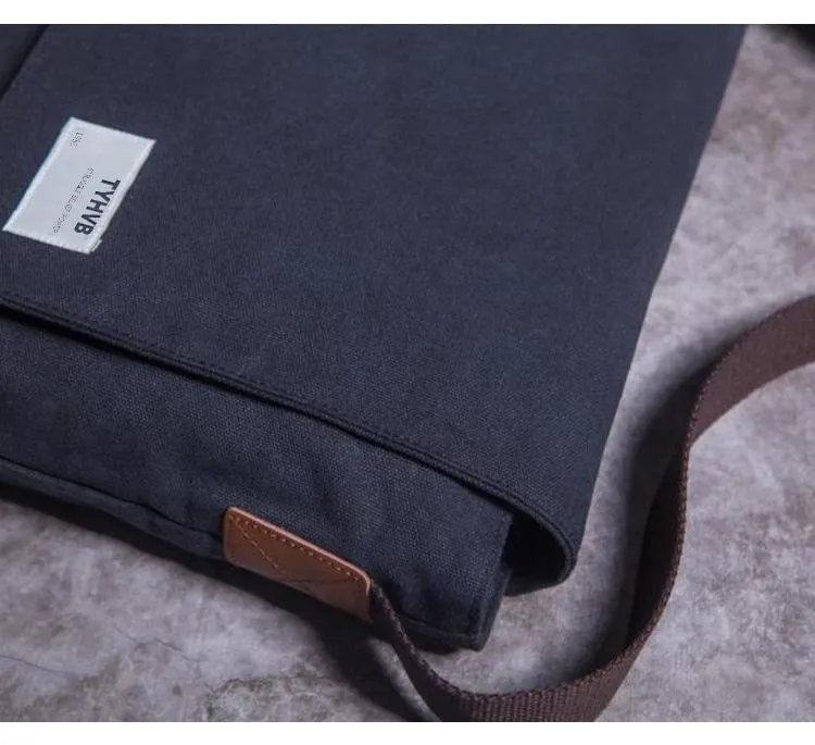 Cool Canvas Mens Student Shoulder Bag Side Bag Messenger Bag for Men