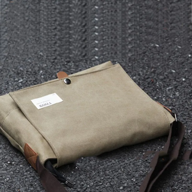 Cool Canvas Mens Student Shoulder Bag Side Bag Messenger Bag for Men
