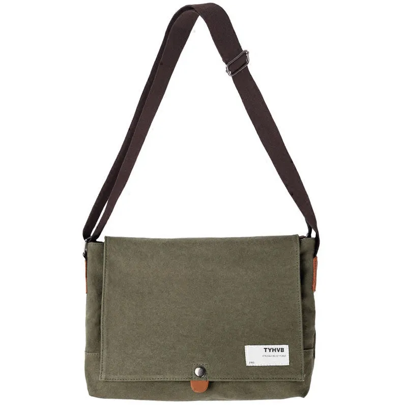 Cool Canvas Mens Student Shoulder Bag Side Bag Messenger Bag for Men