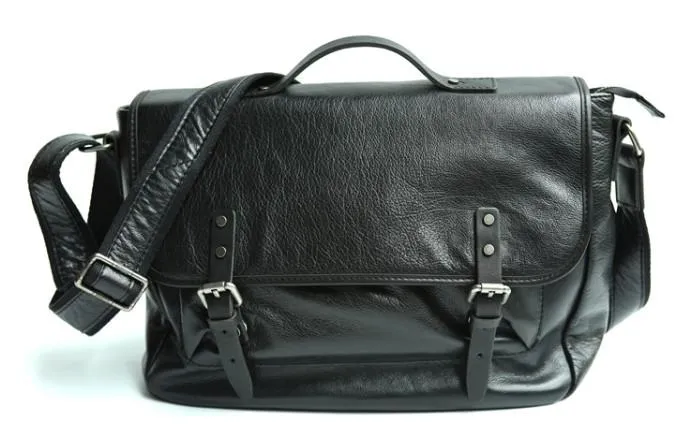 Cool Leather Mens Messenger Bag Briefcase Shoulder Bag for men