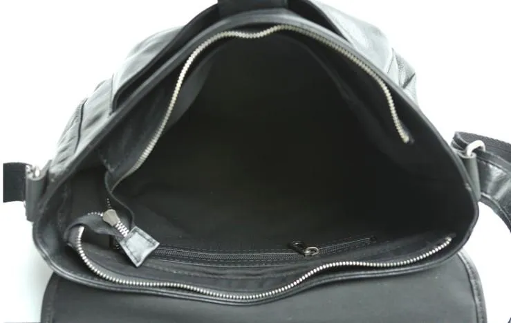 Cool Leather Mens Messenger Bag Briefcase Shoulder Bag for men