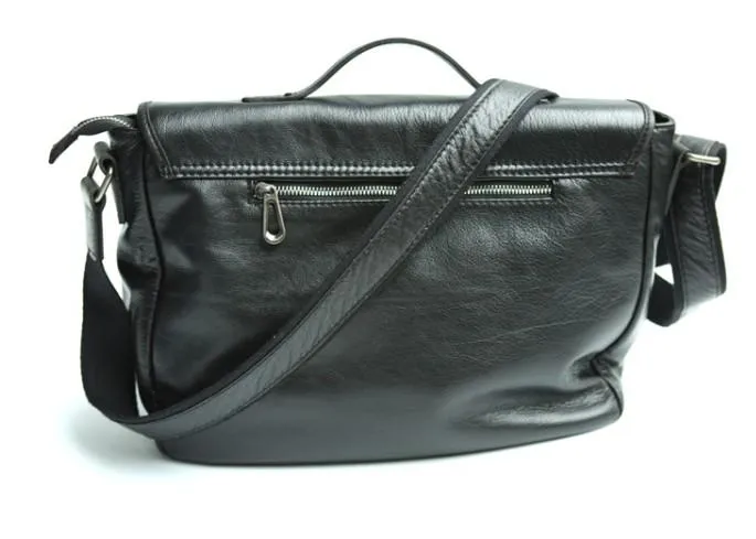 Cool Leather Mens Messenger Bag Briefcase Shoulder Bag for men