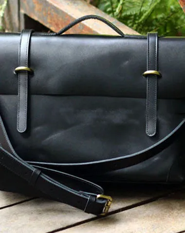 Cool Leather Mens Messenger Bag Work Bag Shoulder Bag for men