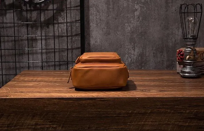 Cool Leather Mens Small Messenger Bag Side Bag Small Shoulder Bag for Men