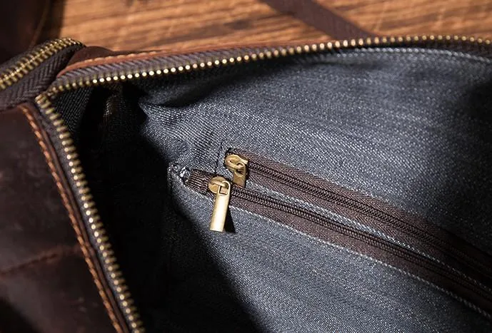 Cool Leather Small Mens Barrel Side Bag Bucket Shoulder Bag Messenger Bag for Men