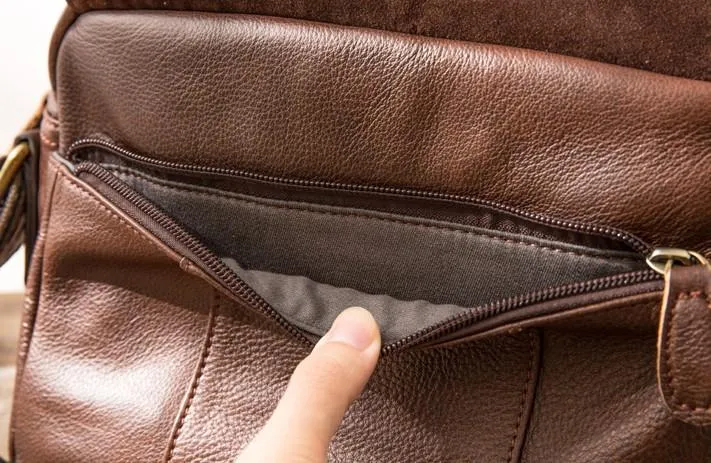 Cool Leather Small Mens Messenger Bags Small Shoulder Bag for Men