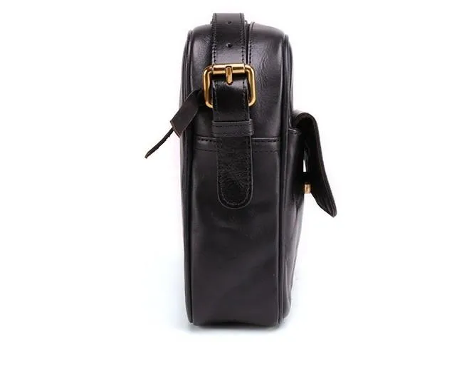 Cool Leather Small Side Bag Messenger Bag Small Shoulder Bags For Men