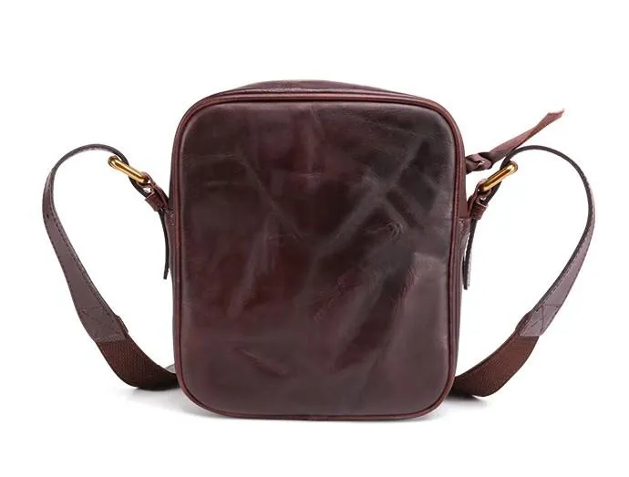 Cool Leather Small Side Bag Messenger Bag Small Shoulder Bags For Men