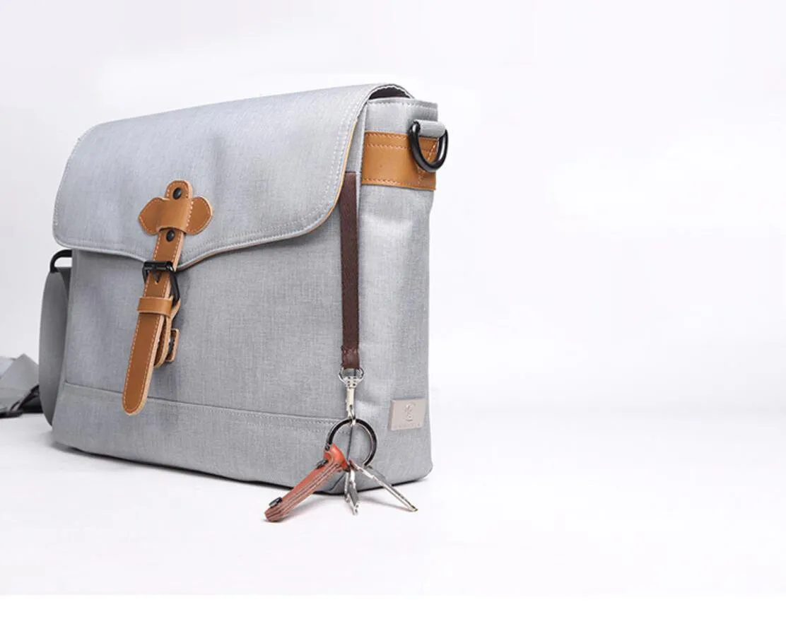 Cool Oxford Cloth Gray Men's Shoulder Bag Messenger Bag Side Bag For Men