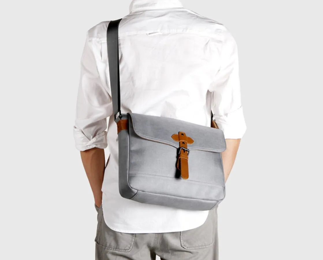 Cool Oxford Cloth Gray Men's Shoulder Bag Messenger Bag Side Bag For Men