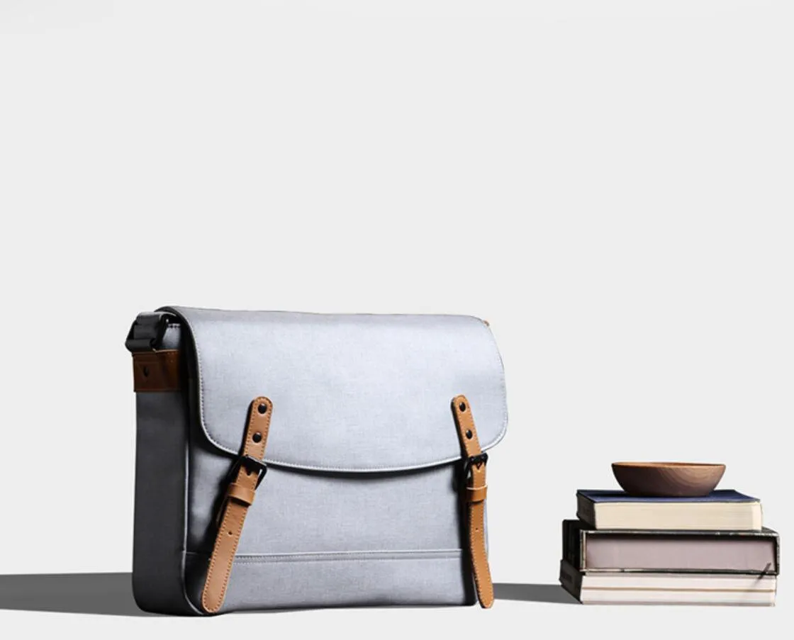 Cool Oxford Cloth Gray Men's Shoulder Bag Messenger Bag Side Bag For Men