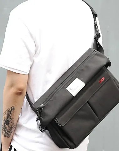 Cool OXFORD CLOTH PVC Men's Shoulder Bag School Bag Messenger Bag For Men