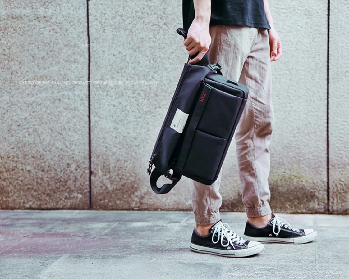 Cool OXFORD CLOTH PVC Men's Shoulder Bag School Bag Messenger Bag For Men