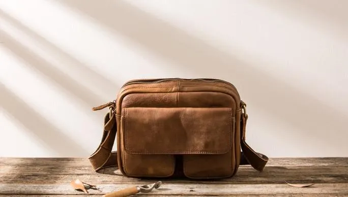 Cool Small Leather Mens Messengers Bag Shoulder Bag for Men