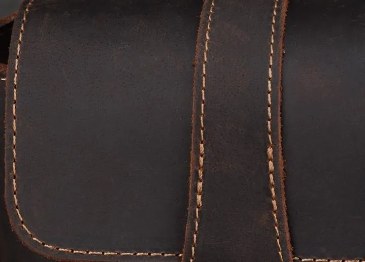 Cool Vintage Brown Leather Mens Tablet Messenger Bag Small Side Bag Messenger Bags For Men