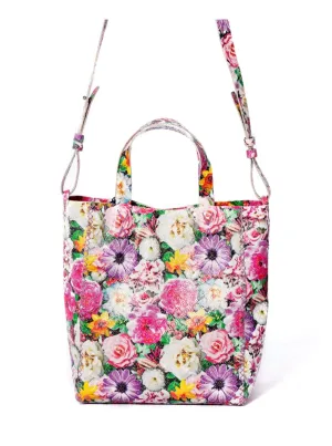 Copacabana Bag - Floral Geometric/embossed Leather