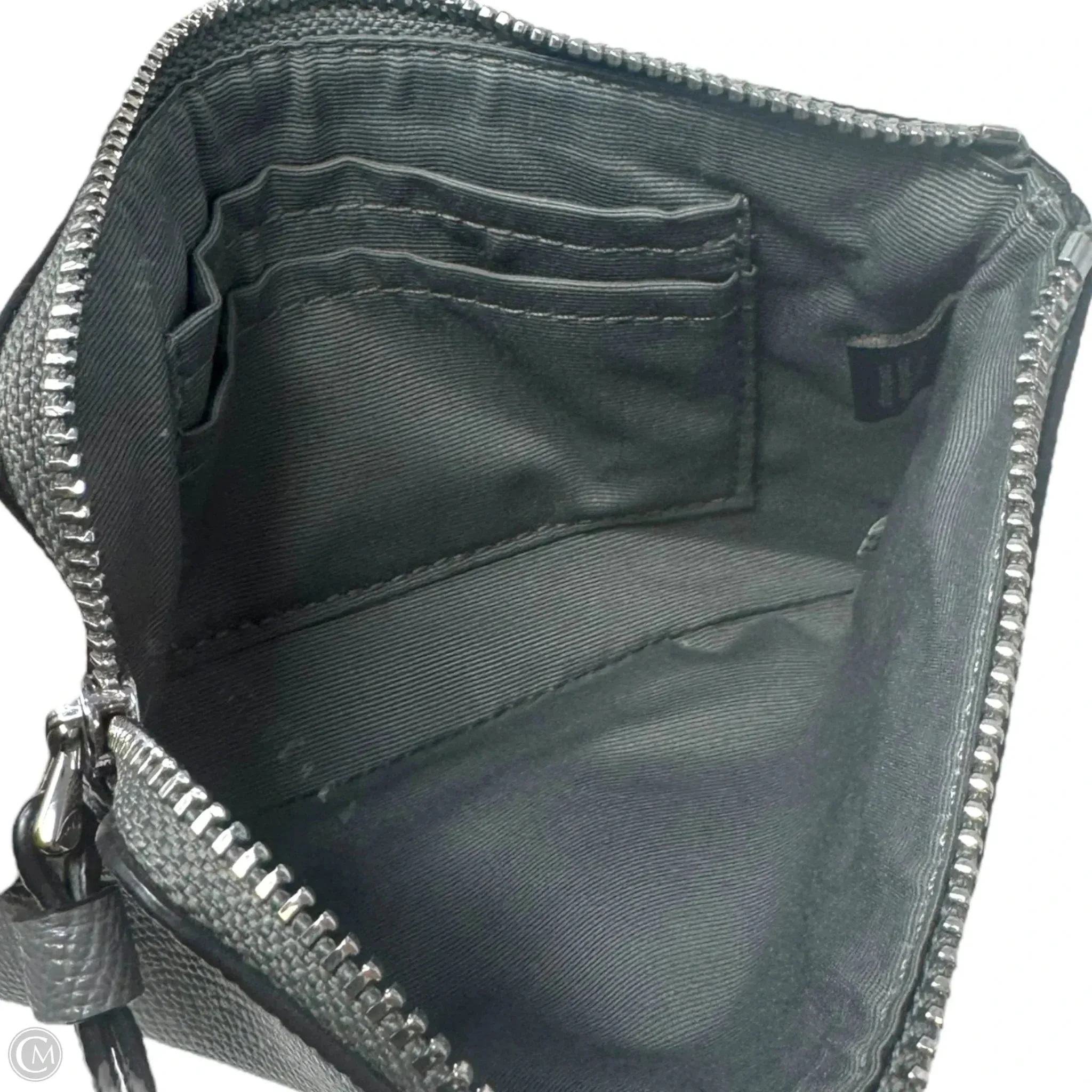 Corner Zip Wristlet Designer By Coach, Size: Small
