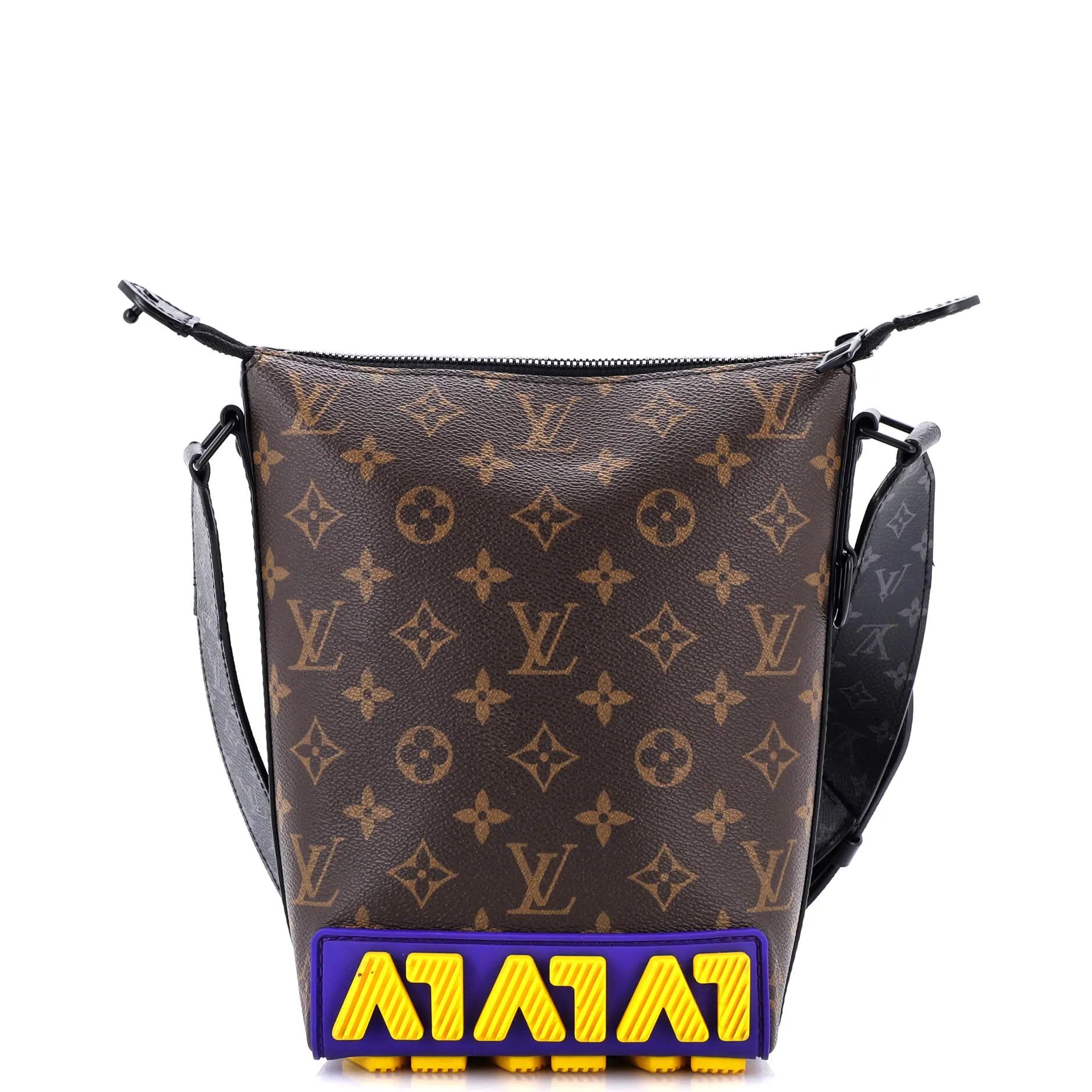 Cruiser Messenger Limited Edition LV Rubber Monogram Canvas and Monogram Eclipse
