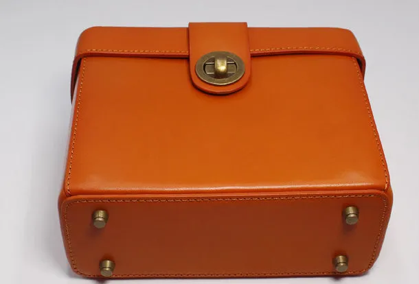 Cute Leather Womens Handbag Doctor Bag Purse Shoulder Bag for Women