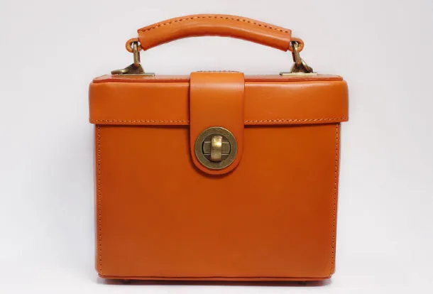 Cute Leather Womens Handbag Doctor Bag Purse Shoulder Bag for Women
