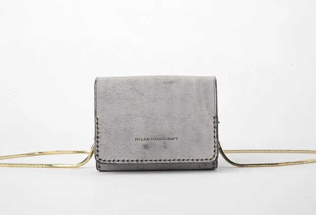 Cute Leather Womens Mini Chain Purse Tiny Makeup Fashion Chain Shoulder Bag for Women