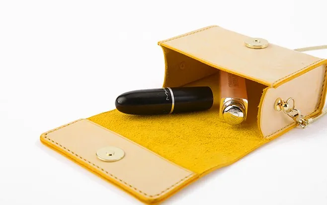 Cute Leather Womens Mini Chain Purse Tiny Makeup Fashion Chain Shoulder Bag for Women