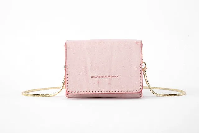 Cute Leather Womens Mini Chain Purse Tiny Makeup Fashion Chain Shoulder Bag for Women