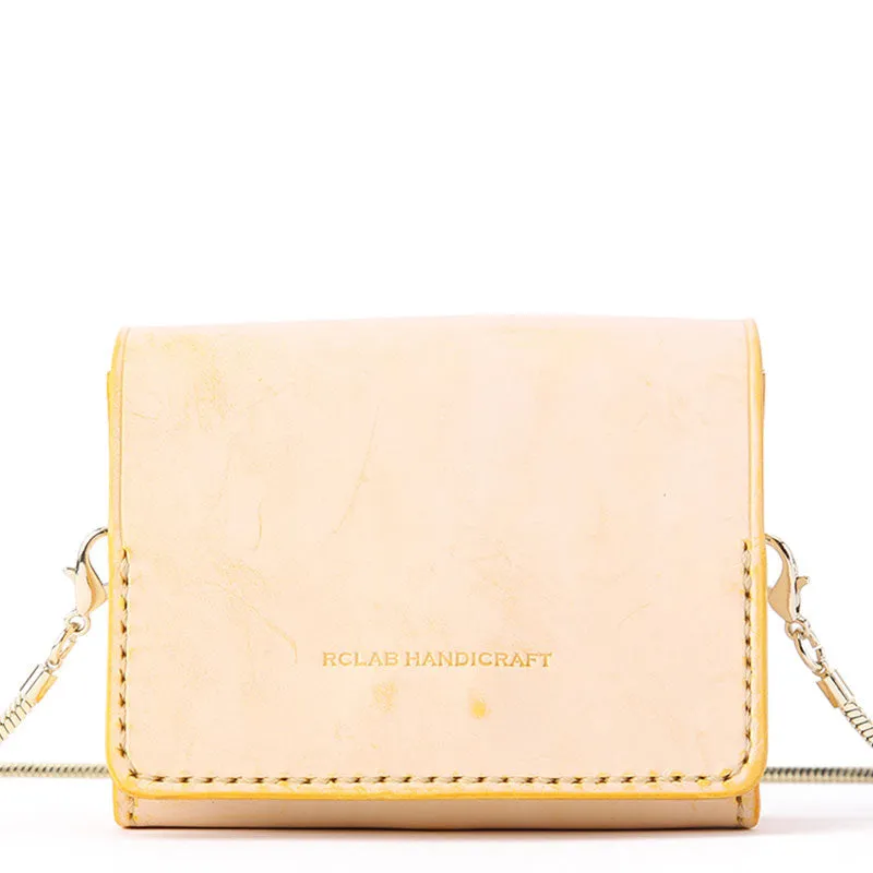 Cute Leather Womens Mini Chain Purse Tiny Makeup Fashion Chain Shoulder Bag for Women