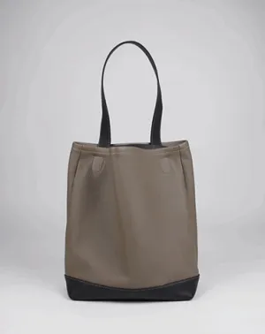 Cute Womens Gray Leather Shoulder Tote Bag Best Tote Handbag Shopper Bag Purse for Ladies