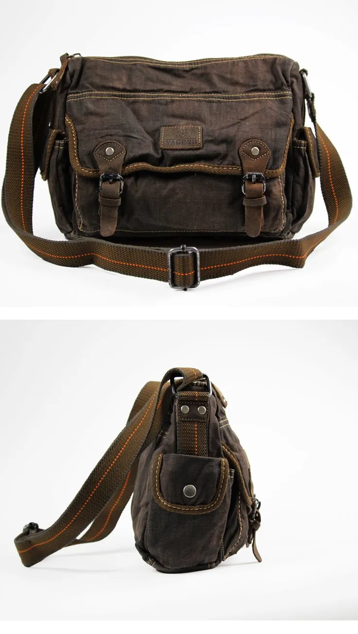 Denim Coffee Mens 10 inches Messenger Bag Dark Green Jean Postman Bag Courier Bag For Men
