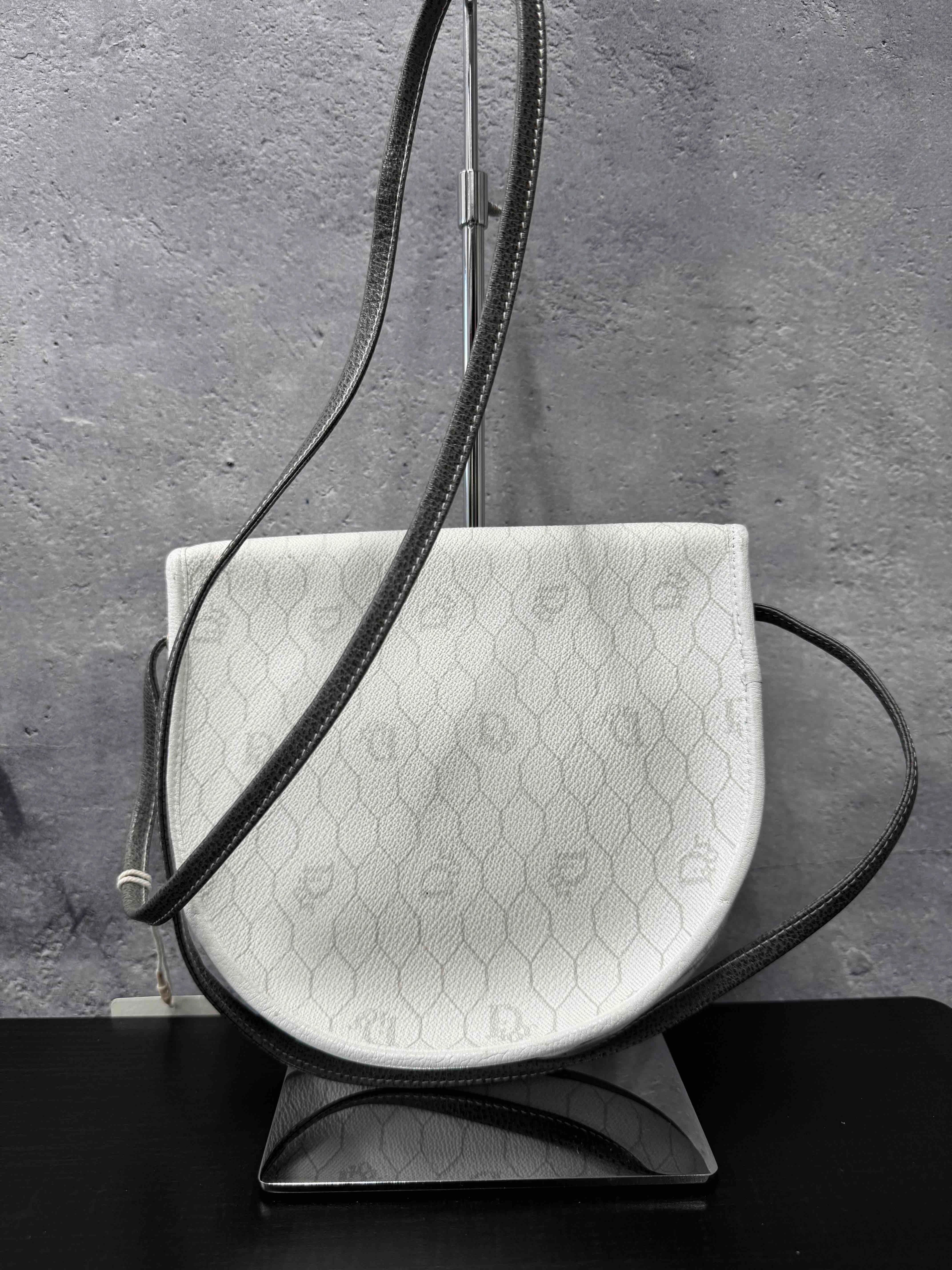 Dior Vintage Saddle Crossbody JZ10236800 in Ivory Leather
