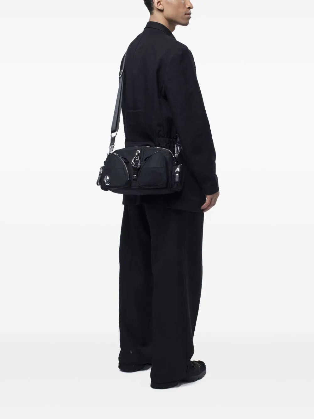 Dual-Pocket Cross Body Bag