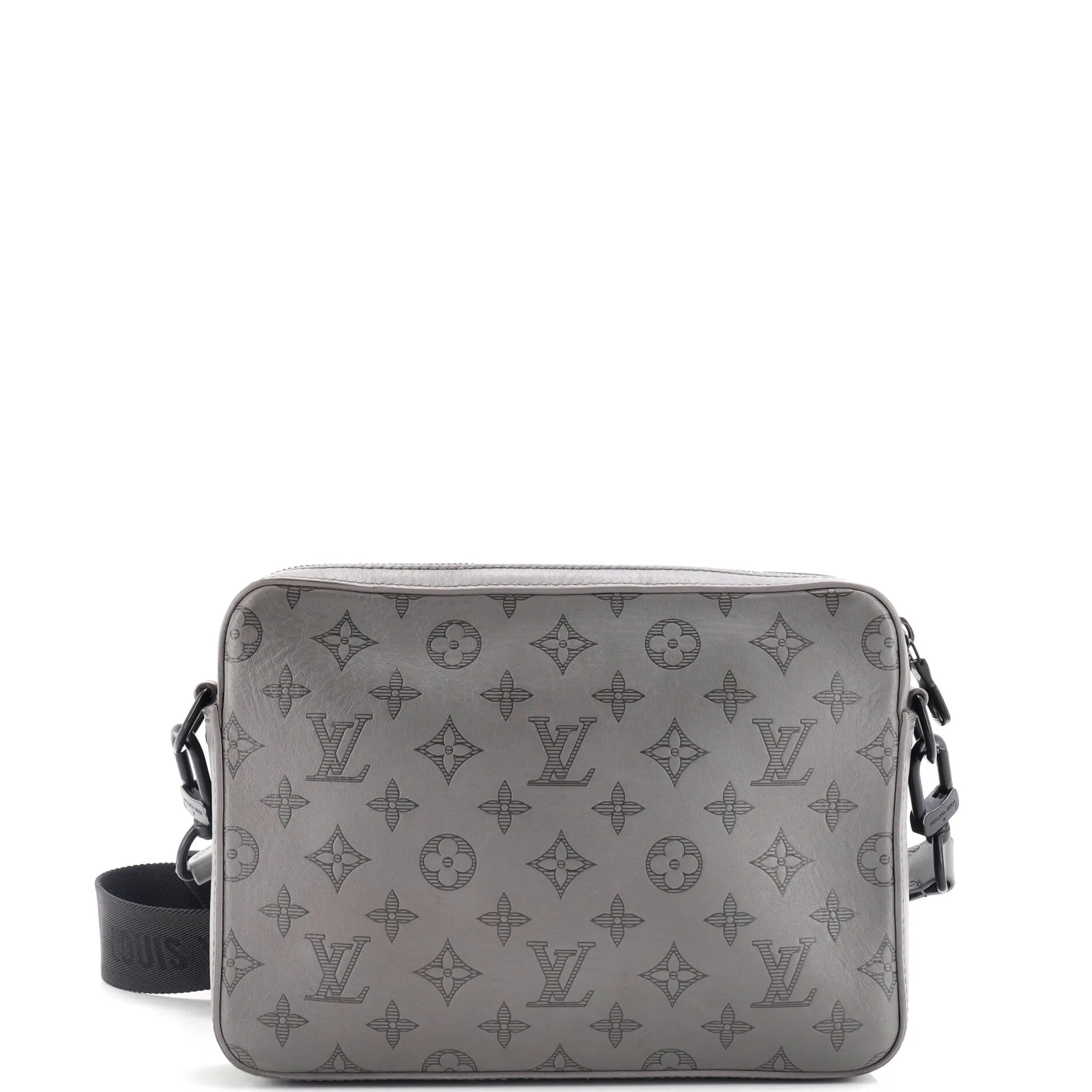 Duo Messenger Bag Monogram Shadow Leather