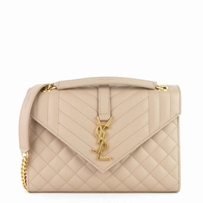 Envelope Medium Grain de Poudre Matelass Calfskin Bag