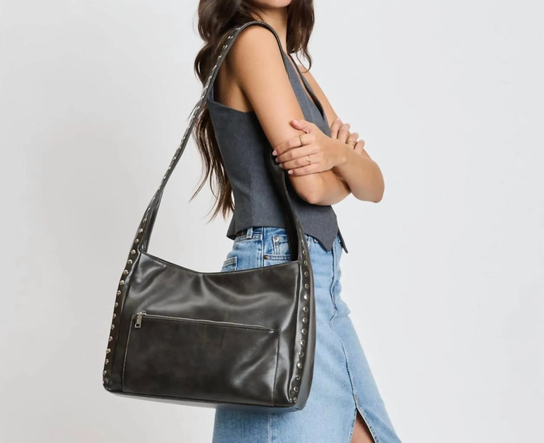 Erika Crossbody Bag In Grey