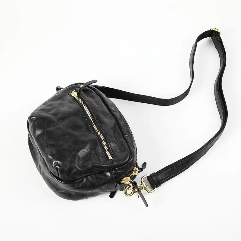 FASHION BROWN LEATHER MEN'S Small Side Bags MESSENGER BAG BLACK Black Courier Bag FOR MEN