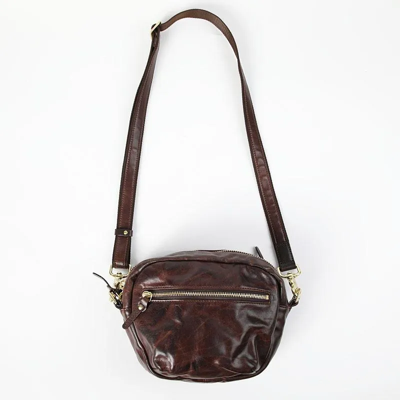 FASHION BROWN LEATHER MEN'S Small Side Bags MESSENGER BAG BLACK Black Courier Bag FOR MEN