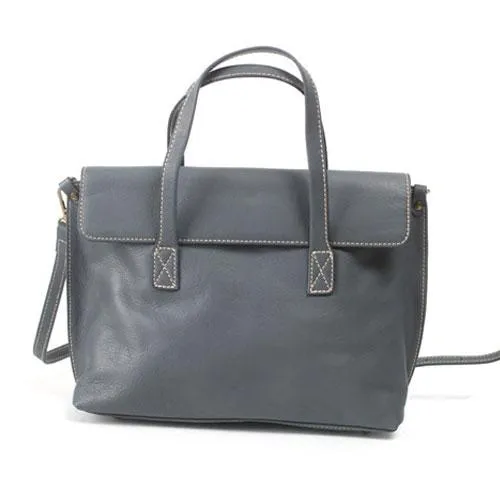 Fashion Womens Gray Leather Handbags Work Bag Womens Gray Shoulder Bags Crossbody Bag For Work