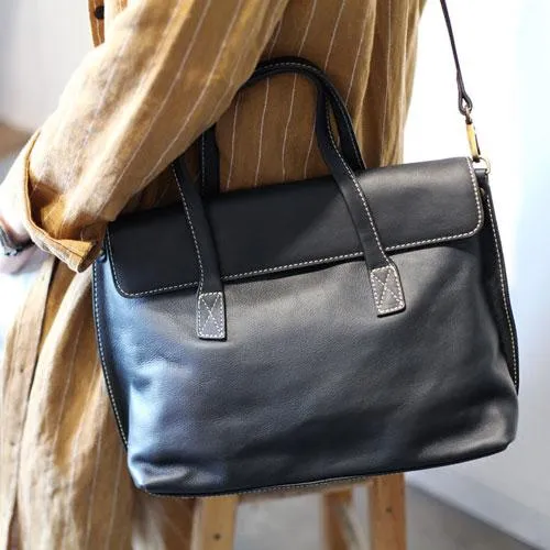 Fashion Womens Gray Leather Handbags Work Bag Womens Gray Shoulder Bags Crossbody Bag For Work