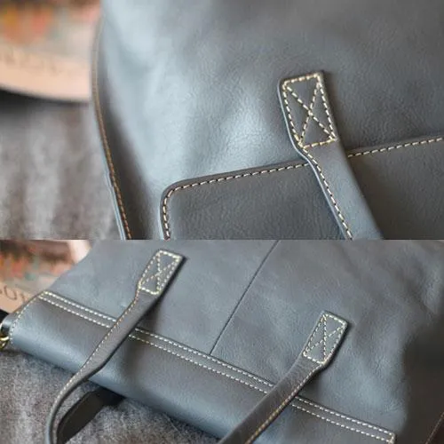 Fashion Womens Gray Leather Handbags Work Bag Womens Gray Shoulder Bags Crossbody Bag For Work