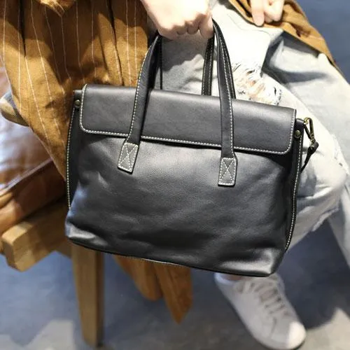 Fashion Womens Gray Leather Handbags Work Bag Womens Gray Shoulder Bags Crossbody Bag For Work
