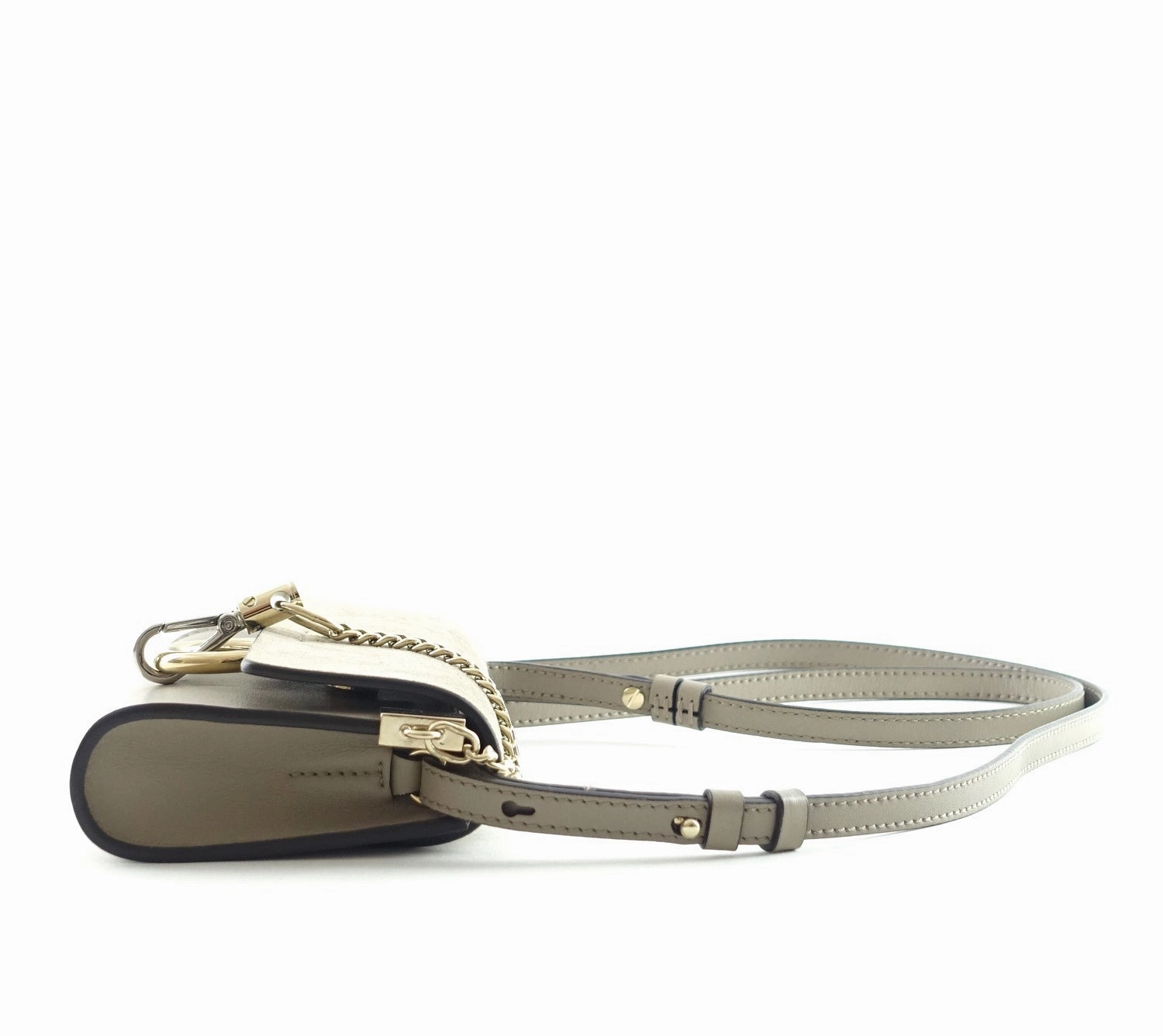 Faye Leather and Suede Mini Shoulder Bag